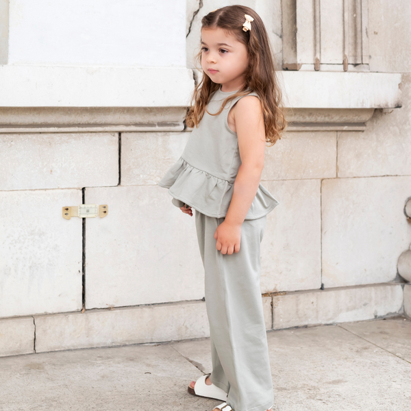 Peplum Summer Set - Olive