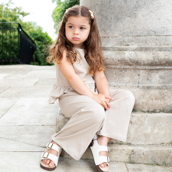 Peplum Summer Set - Light Beige
