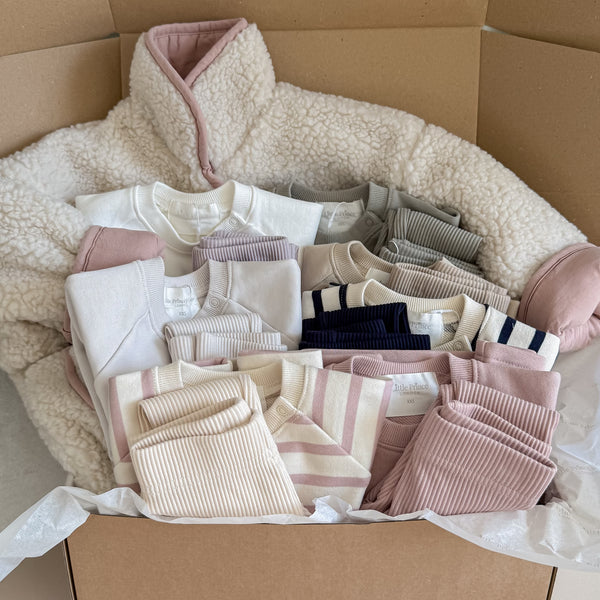 *PRE-ORDER* The Little Sister BIG Capsule Wardrobe Box With Dusky Pink Coat