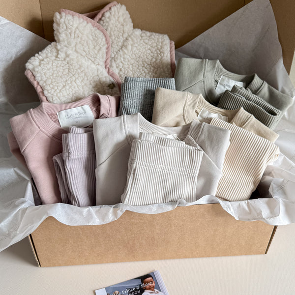 *PRE-ORDER* The Little Sister MEDIUM Winter Capsule Wardrobe Box With Dusky Pink Warmer