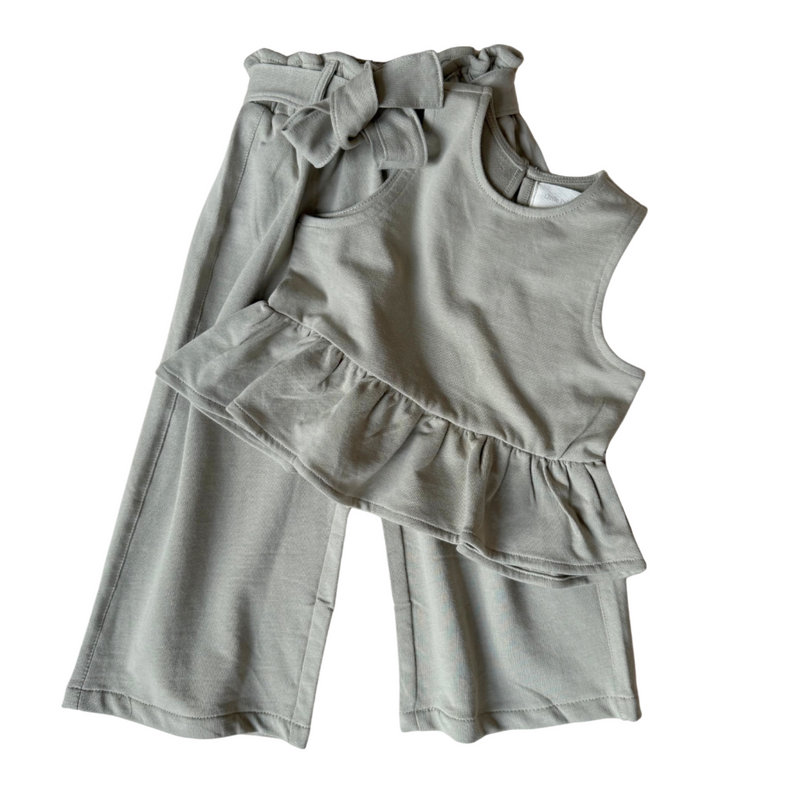 Peplum Summer Set - Olive