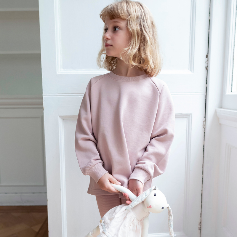 Cotton Sweatshirt - Dusky Pink